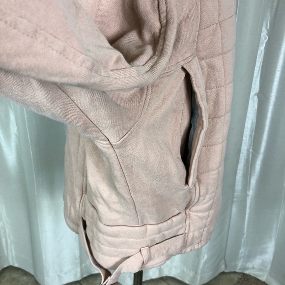 Free people oversized quilted blush‎ pink jacket - Picture 4 of 9